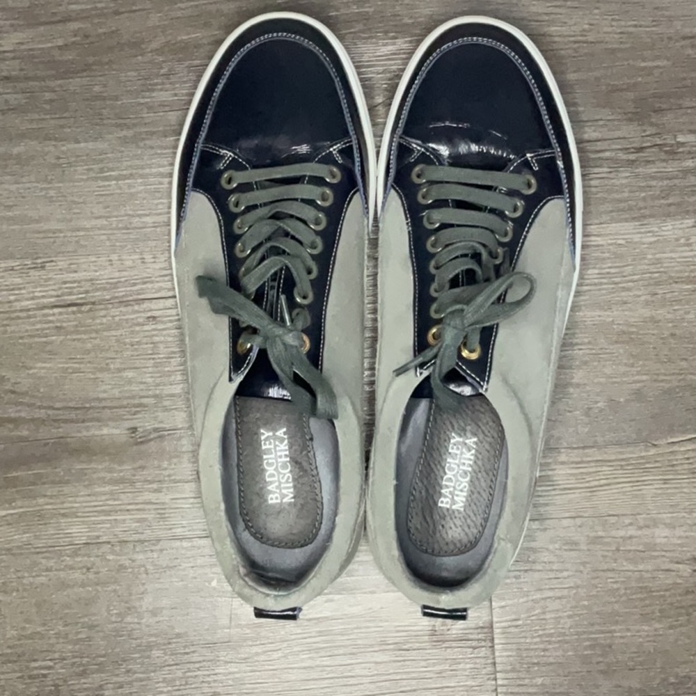 Badgley Mischka Stylish Gray Men's Sneakers Size 9.5 - Picture 8 of 8